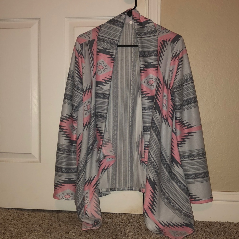 Printed cardigan